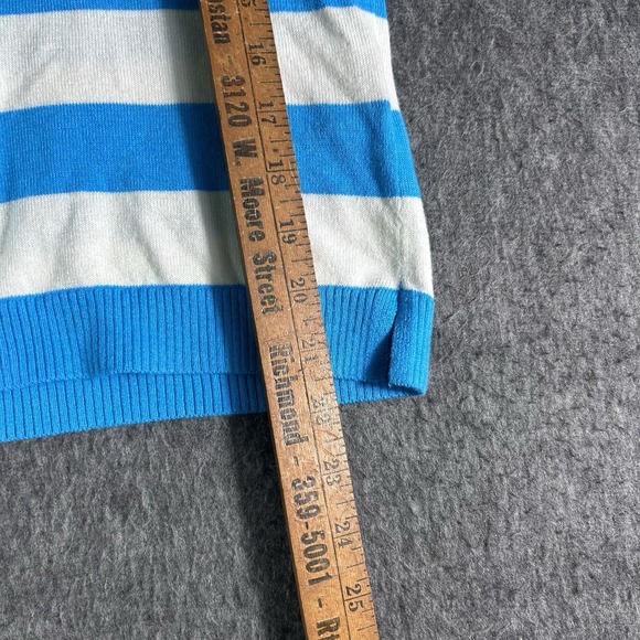 Blue and White Striped Sweater - Picture 6 of 10